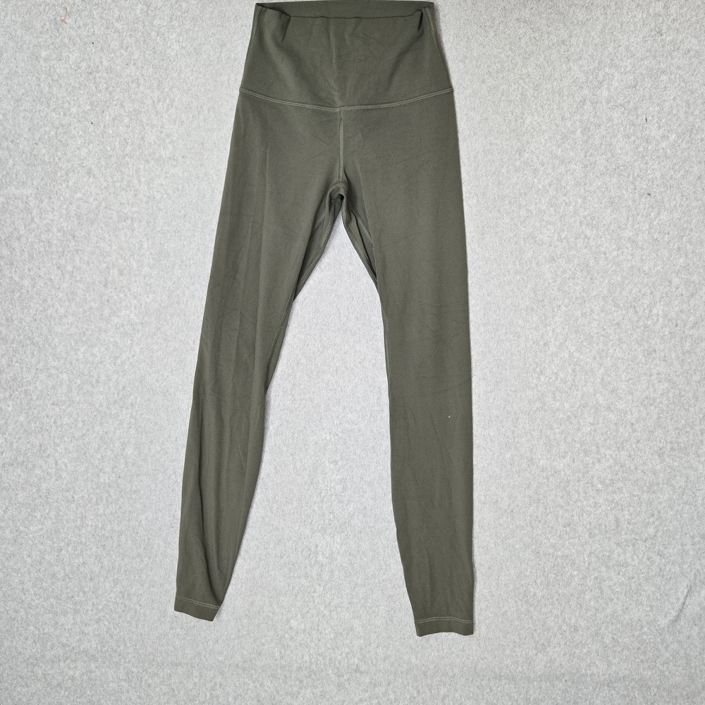 Lululemon Women Activewear Pants 4 Green‎ Align High Rise Legging 27"